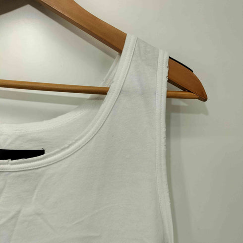GRANCY グランシー ダメージ デザイン コットン ノースリーブ Tシャツ メンズ JPN:M