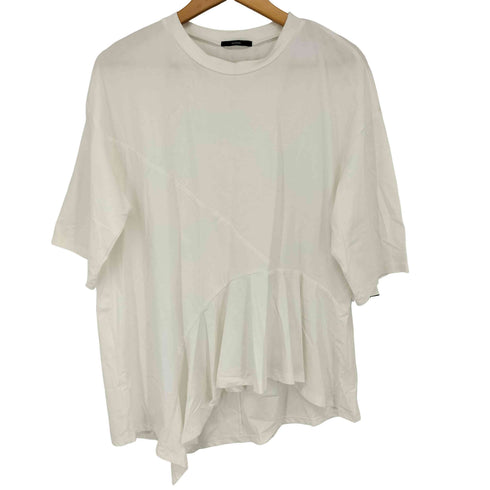 オズモーシス OSMOSIS 切替イレギュラーヘムTシャツ レディース ONE SIZE