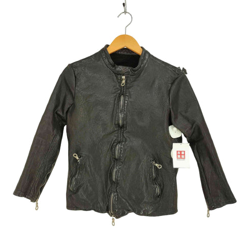 イサムカタヤマバックラッシュ ISAMU KATAYAMA BACKLASH 水牛革 レザー シングルライダースジャケット メンズ M