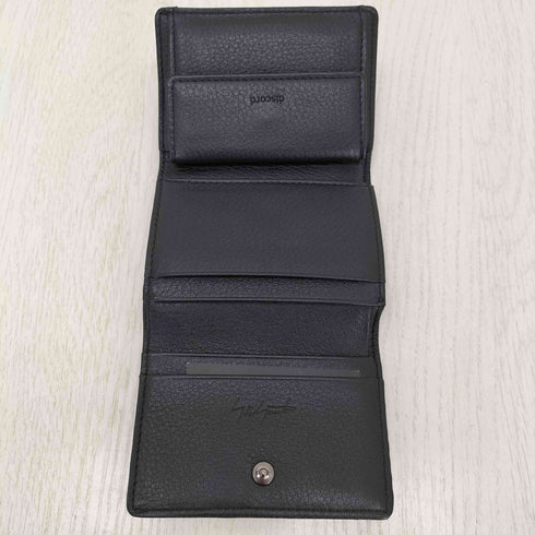ディスコードヨウジヤマモト discord Yohji Yamamoto スタッズ 三つ折りレザー財布 メンズ