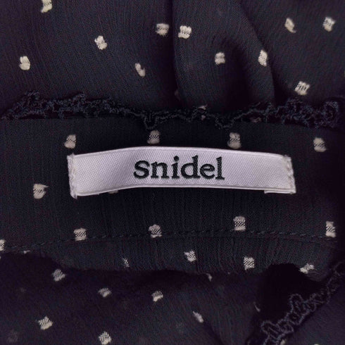 スナイデル snidel ボータイシースルードットロングワンピース レディース FREE