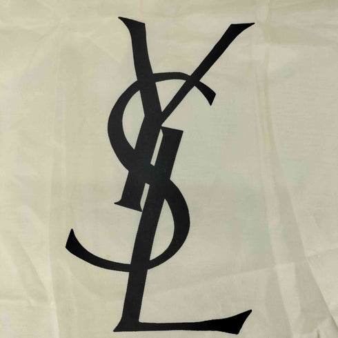 イヴサンローラン Yves Saint Laurent シルク100 YSLロゴプリントストール レディース
