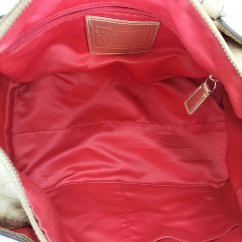 コーチ COACH シグネチャー ヘリテージ ストライプ ミニボストンバッグ レディース