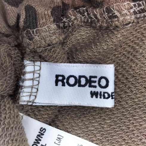 ロデオクラウンズワイドボウル RCWB/RODEO CROWNS WIDE BOWL UNISEX SHARE レオパード パターンスウェットパンツ レディース JPN:M
