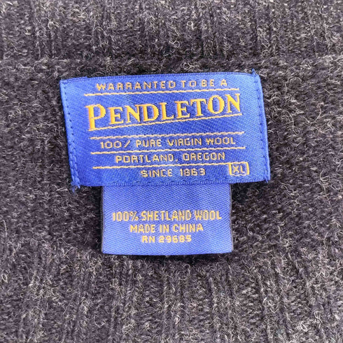 ペンドルトン PENDLETON ウールクルーネックニット メンズ import:XL