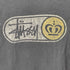 ステューシー Stussy 90S USA製 紺タグ クラウンロゴ フェード 両面プリント クルーネック S/S Tシャツ メンズ import:XL