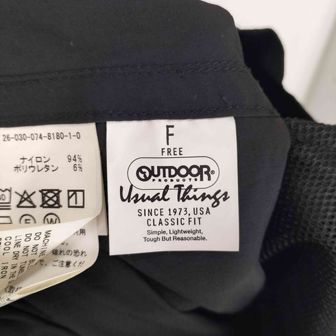 アウトドアプロダクツ OUTDOOR PRODUCTS CLASSICAL FIT ナイロン ショートパンツ 半袖 つなぎ レディース FREE
