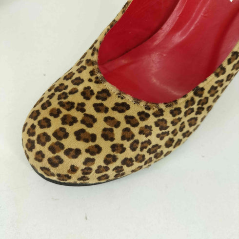 エスペランサ ESPERANZA レオパード柄 ヒールパンプス レディース JPN:24.5