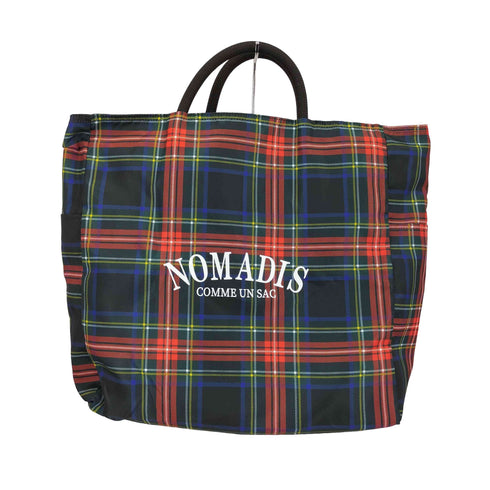 ノマディス NOMADIS 別注 SACリバーシブル チェックトートバッグ レディース
