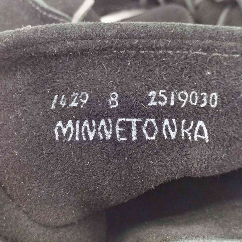 ミネトンカ Minnetonka フロントレース フリンジ ロングブーツ レディース
