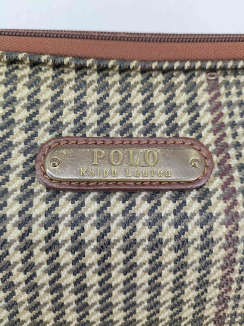 ポロラルフローレン POLO RALPH LAUREN グレンチェック柄 セカンドバッグ メンズ
