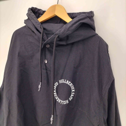 キャプテンズヘルム Captains Helm 別注 コラボ HELLBENDERS&CO CIRCLE LOGO NYLON OVER PARKER キャプテンズヘルム ヘルベンダーズ ナイロン リップストップ オーバーパーカー メンズ JPN:XL