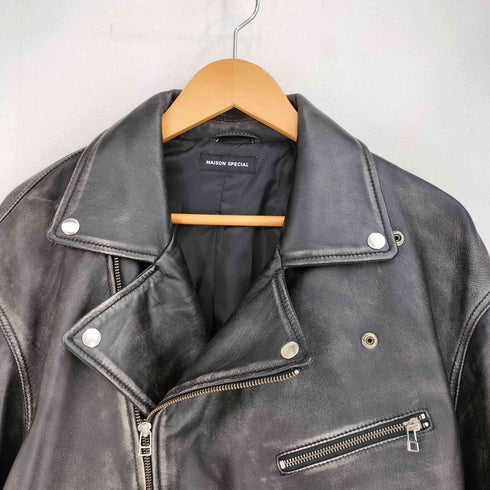 メゾンスペシャル MAISON SPECIAL Leather Riders Jacket レザーライダースジャケット レディース 38