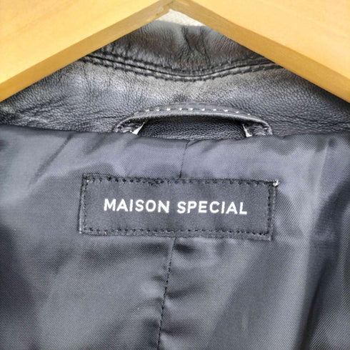 メゾンスペシャル MAISON SPECIAL Leather Riders Jacket レザーライダースジャケット レディース 38