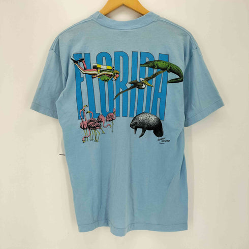 シグナル SIGNAL 90s シングルステッチ アニマルプリント クルーネックTシャツ メンズ JPN:L
