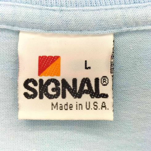 シグナル SIGNAL 90s シングルステッチ アニマルプリント クルーネックTシャツ メンズ JPN:L