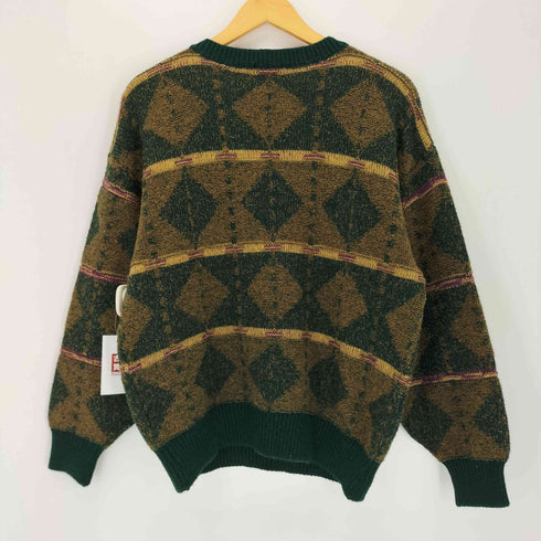 PATOS L'UOMO パトス ルオモ 90s 幾何学模様 リブニットセーター メンズ JPN:L