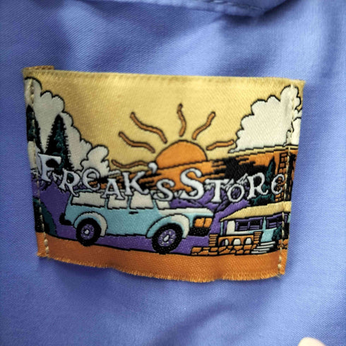 フリークスストア FREAKS STORE タイプライター スピンドル バンドカラー ショートスリーブシャツ/裾ドローコード メンズ JPN:L