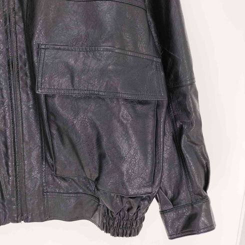 フリークスストア FREAKS STORE フェイクレザージップアップブルゾン メンズ JPN:M