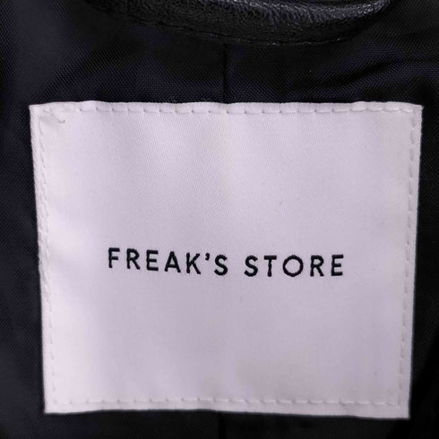 フリークスストア FREAKS STORE フェイクレザージップアップブルゾン メンズ JPN:M