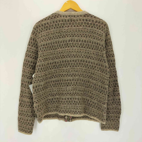 ウールリッチ WOOLRICH 90-00s 総柄 フルジップ ドライバーズニット メンズ import:L