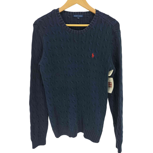 ラルフローレン RALPH LAUREN 00S ポニー刺繍 プルオーバー ニット メンズ import:XL