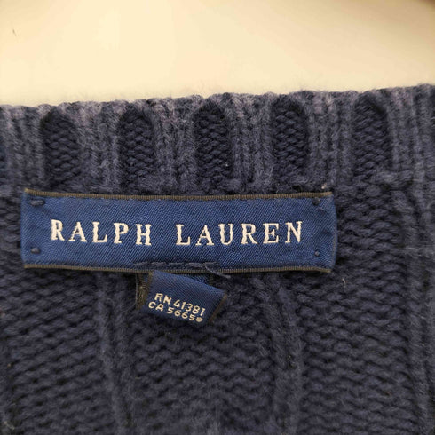 ラルフローレン RALPH LAUREN 00S ポニー刺繍 プルオーバー ニット メンズ import:XL
