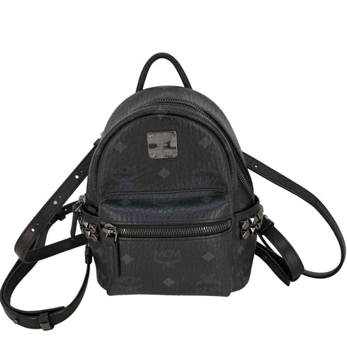 エムシーエム MCM Visetos Stark mini Studded Backpack スターク ミニ サイドスタッズ バックパック ヴィセトス レディース