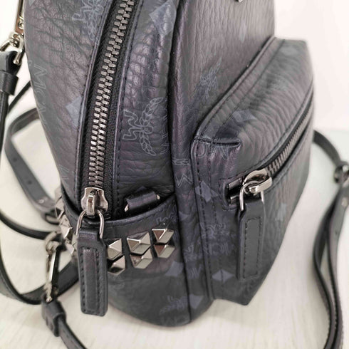 エムシーエム MCM Visetos Stark mini Studded Backpack スターク ミニ サイドスタッズ バックパック ヴィセトス レディース