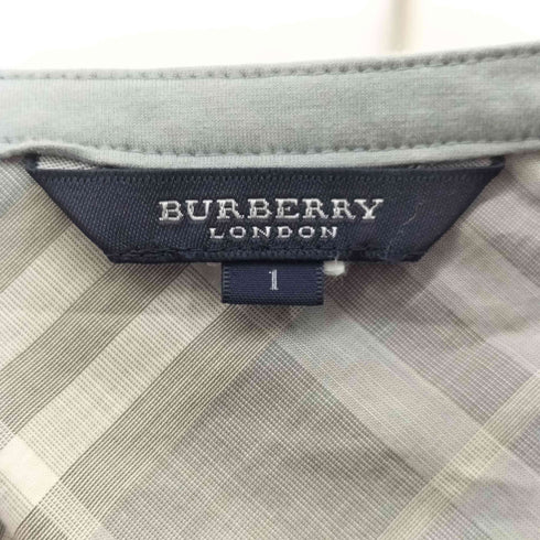 バーバリーロンドン BURBERRY LONDON フロントギャザー加工 七分丈 ヘンリーネックカットソー レディース JPN:1