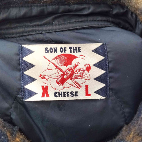 サノバチーズ SON OF THE CHEESE Quilt CPO shirts 裏地ヘチマ柄キルティング チェックシャツジャケット メンズ JPN:XL