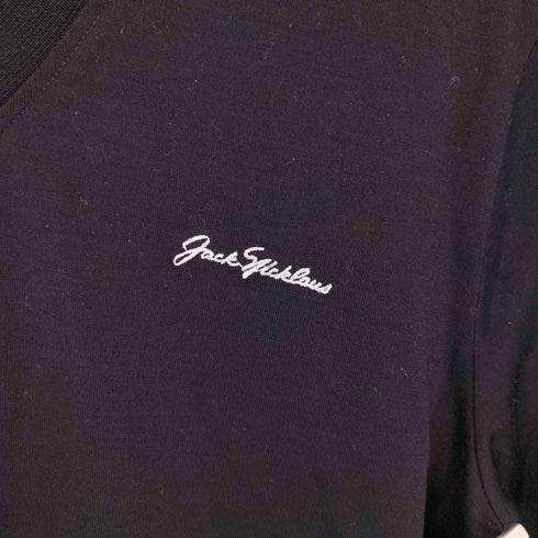 ジャックニクラス jack nicklaus 90s ワンポイント刺繍 Vネック ウール混 長袖ニット メンズ import:M