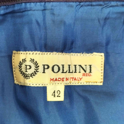 ポリーニ Pollini 型押し レザースカート レディース 42