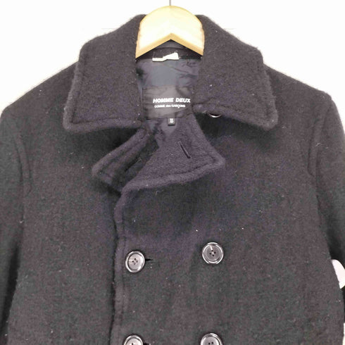 コムデギャルソンオムドゥ COMME des GARCONS HOMME DEUX 22AW 縮絨ウール ダブルブレストコート メンズ JPN:XS