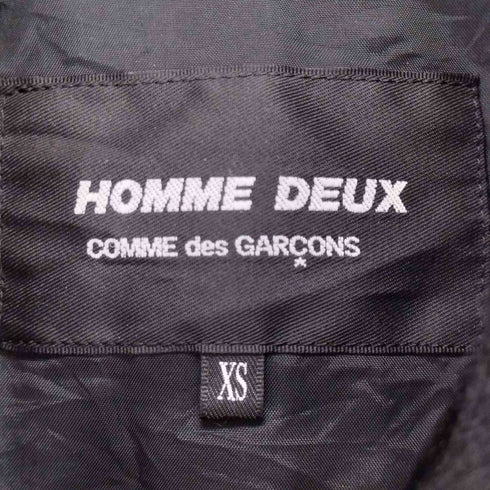 コムデギャルソンオムドゥ COMME des GARCONS HOMME DEUX 22AW 縮絨ウール ダブルブレストコート メンズ JPN:XS