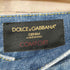 ドルチェアンドガッバーナ DOLCE&GABBANA ダメージ加工 ハードクラッシュ ロゴチケット デニムパンツ メンズ 44