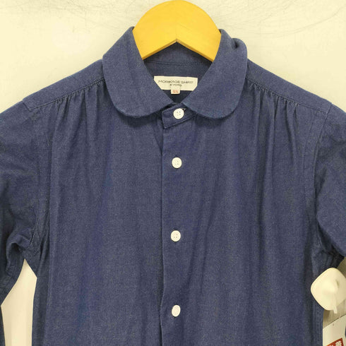 MORIKAGE SHIRT KYOTO モリカゲ シャツ 京都 丸襟 デニムシャツワンピース レディース SS