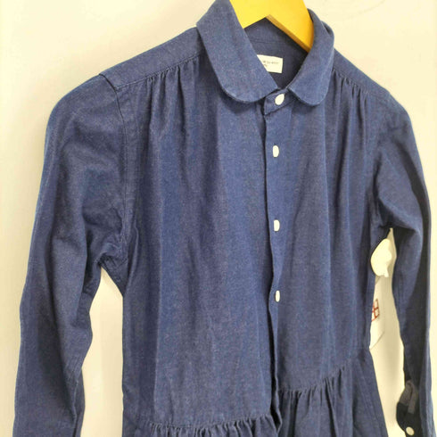 MORIKAGE SHIRT KYOTO モリカゲ シャツ 京都 丸襟 デニムシャツワンピース レディース SS