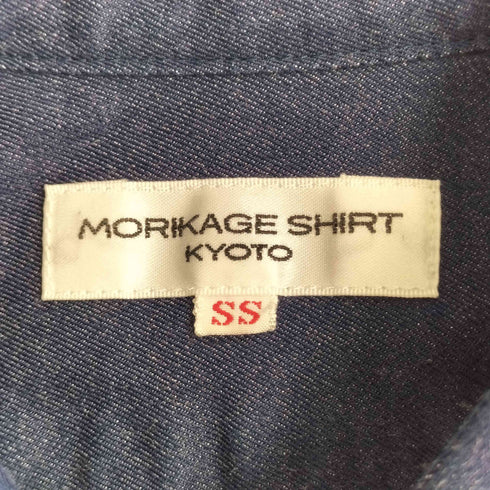 MORIKAGE SHIRT KYOTO モリカゲ シャツ 京都 丸襟 デニムシャツワンピース レディース SS