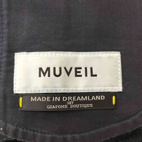 ミュベール MUVEIL 花柄 ビジュー デニムカート レディース 36