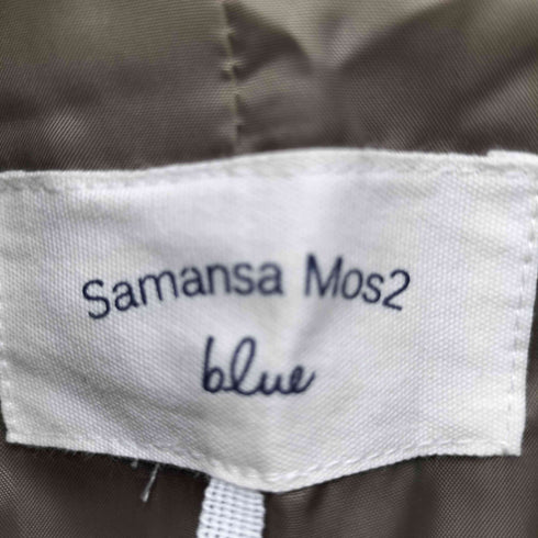 サマンサモスモスブルー Samansa Mos2 blue プードルブークレブルゾン レディース FREE