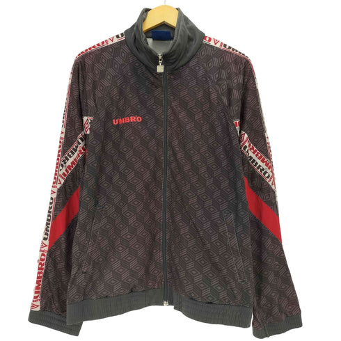 アンブロ UMBRO 90S ロゴ刺繍 総柄 トラックジャケット メンズ 6/1