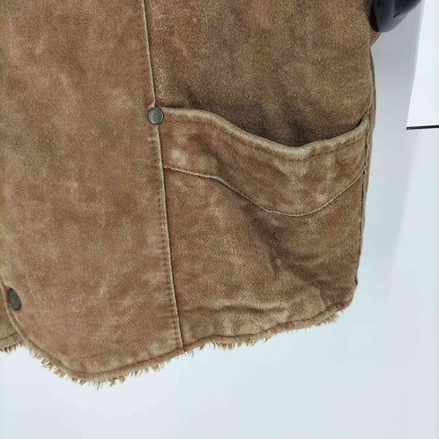ジェーシーペニー JC Penney Western Apparel ウエスタン 本革 スエード フェイクファー ベスト メンズ