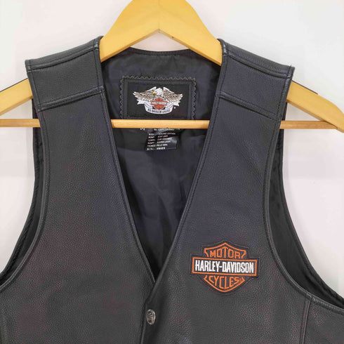 ハーレーダビッドソン HARLEY-DAVIDSON 本革 レザーベスト メンズ import:M