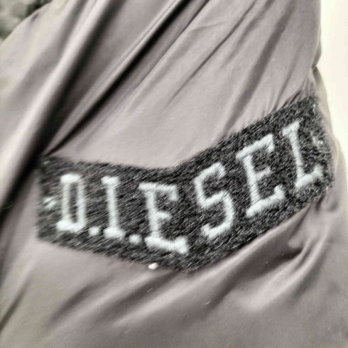 ディーゼル DIESEL フードテッド ダブルジップ セミロングダウンコート レディース import:S