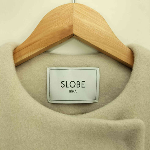 スローブイエナ SLOBE IENA ウールダブルクロスクルーネックコクーンコート レディース JPN:38