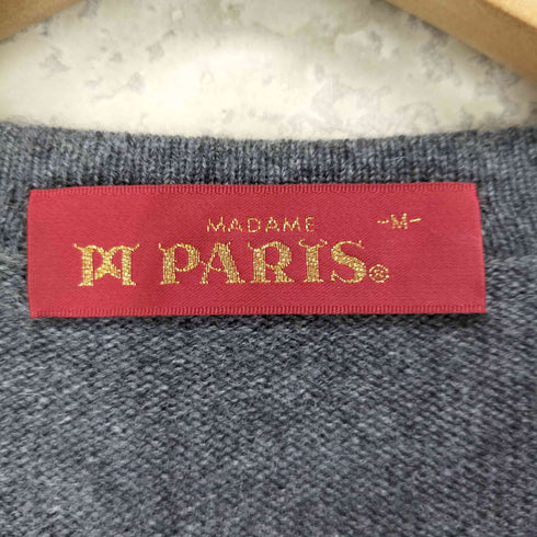 MADAME PARIS CASHMERE カシミヤ100% クルーネックニット レディース JPN:M
