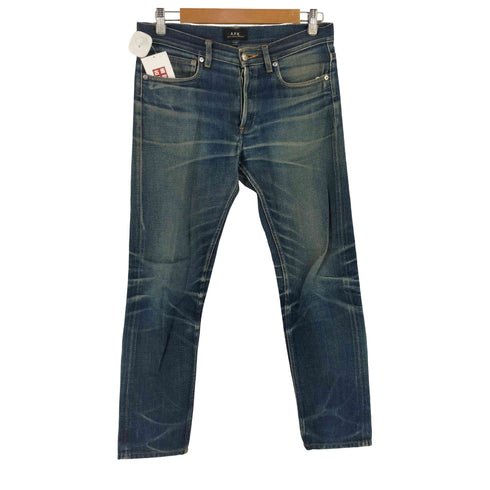 アーペーセー A.P.C. PETIT STANDARD JEAN 赤耳 ボタンフライ デニムパンツ ヒゲ ハチノス レディース 29