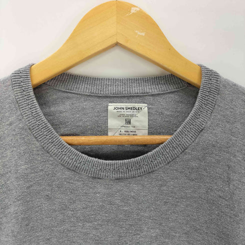ジョンスメドレー JOHN SMEDLEY COTTON KNIT Uネック Tシャツ コットン ニット メンズ 38