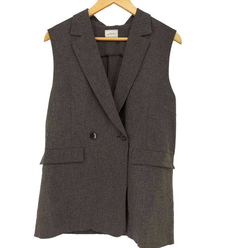 ユナイテッドアローズグリーンレーベルリラクシング UNITED ARROWS green label relaxing スティック ツイル ジレ レディース